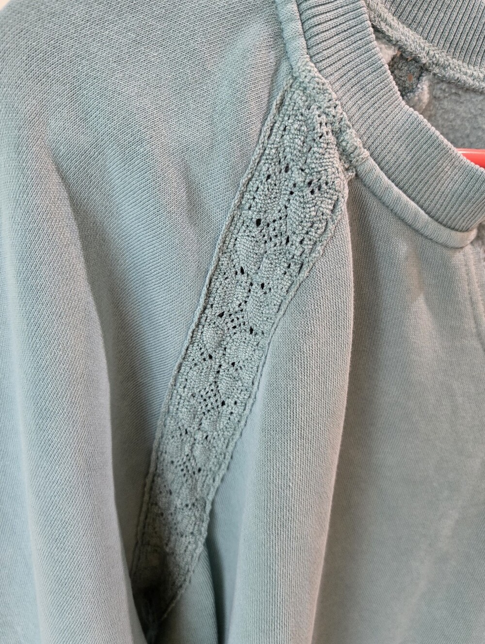 EUC Filly Flair Sweatshirt Size L Dusty Turquoise - Picture 3 of 7